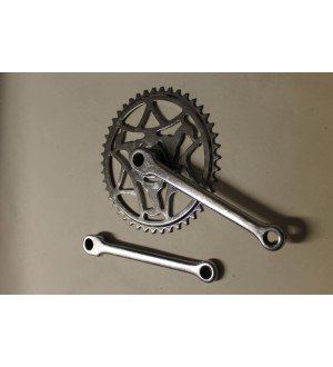 Chromed cottered Crank Set, traditional